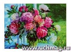 Мозаика алмазная с картиной по номерам 2 в 1 "Осенний букет", 40*50 см
