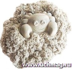 Кинетический песок для лепки в пакете 500 г,  без форм