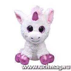 Игрушка мягконабивная "Глазастик Единорог", белый