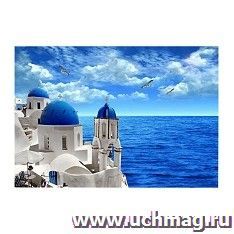 Мозаика алмазная "Остров Санторини", 50*65 см