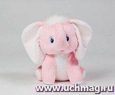 Игрушка мягкая "Слоненок Бимбо", розовый, 27 см