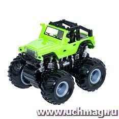 Джип Bondibon 4WD со светящимся в темноте корпусом, зелёный