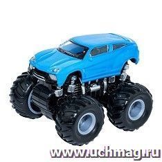 Джип Bondibon 4WD со светящимся в темноте корпусом, синий