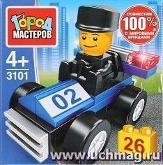 Конструктор "Полицейский на машине", 26 деталей
