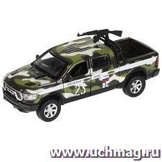 Машина металлическая "Dodge Ram. Камуфляж с пулеметом""