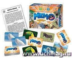 Игра настольная "Фото-мемо. Удивительные животные"